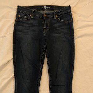 7 For All Mankind Dark Wash Skinny Jean